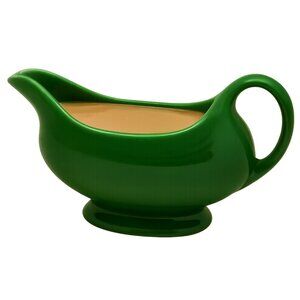 Fiestaware Fiesta CERAMIC Gravy Sauce Boat Dish Meadow Green CONTAINER 18.5 OZ